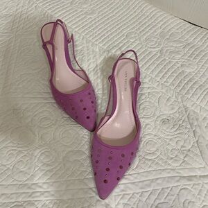 Ann Taylor women suede kitten Heels size 8